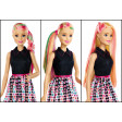 Barbie acconciature colorate