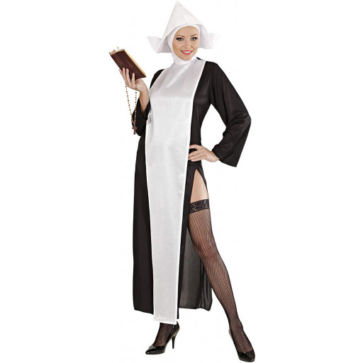 COSTUME SUORA TG.M VESTITO C/COPRICA