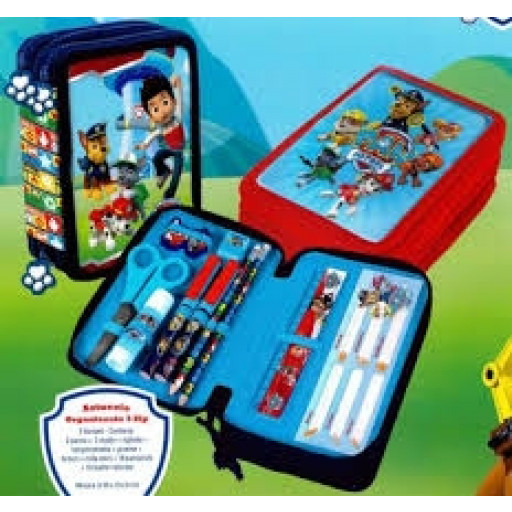 ASTUCCIO ORGANIZZATO 3 ZIP  PAW PATROL