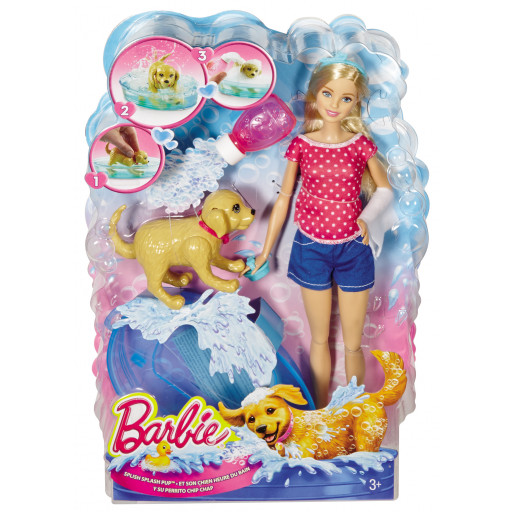 Barbie e il bagnetto dei cuccioli