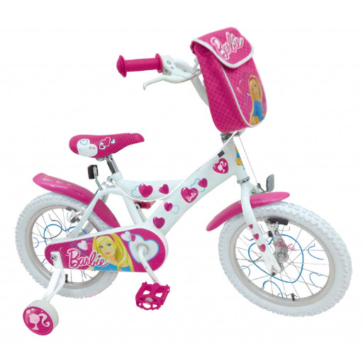 Bicicletta Barbie 16" bianca