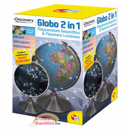 Mappamondo e Planetario 2 in 1