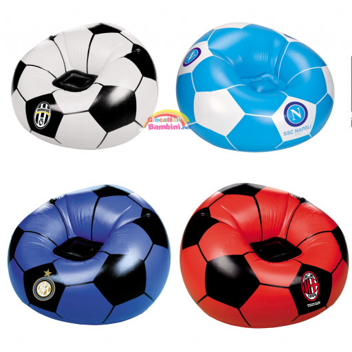 poltrona gonfiabile squadre