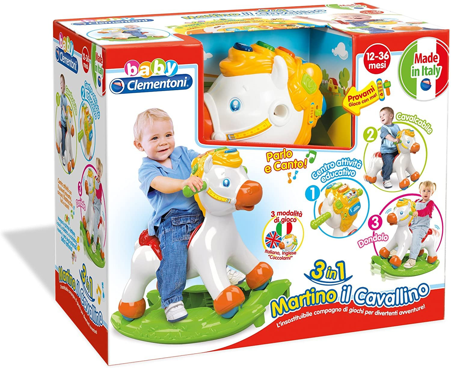 Clementoni 14430 Martino il Cavallino gioco cavalcabile