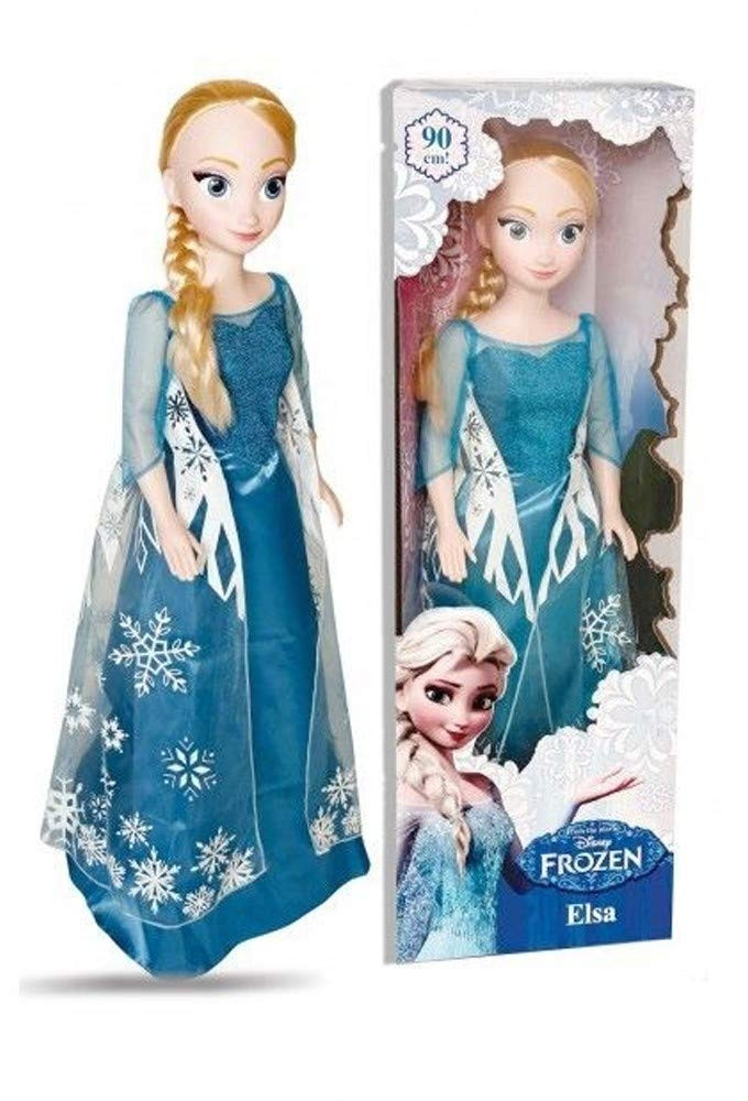 Frozen gigante cm. 90 - elsa bambola per bambine