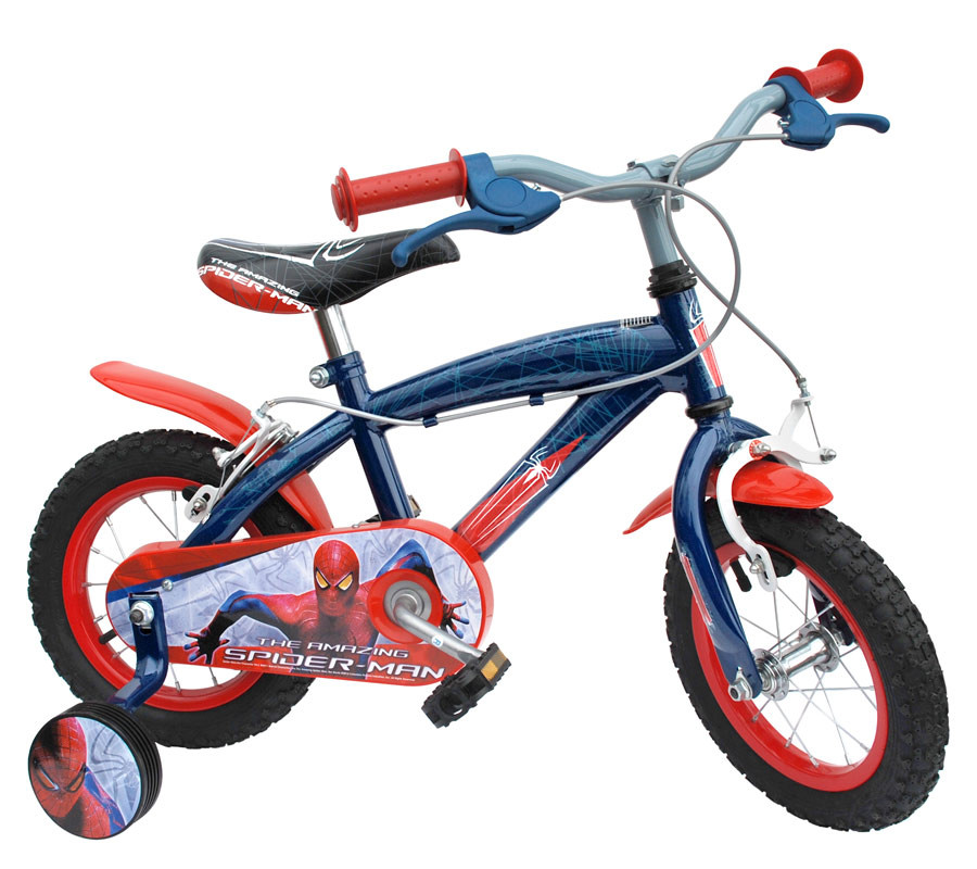 spiderman bicicletta