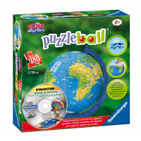 puzzleball mappamondo 180pz+cd rom