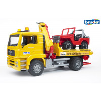 man tga camion trasporto jeep 