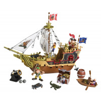 Galeone dei pirati con accessori