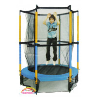 Trampolino con protezioni cm 140